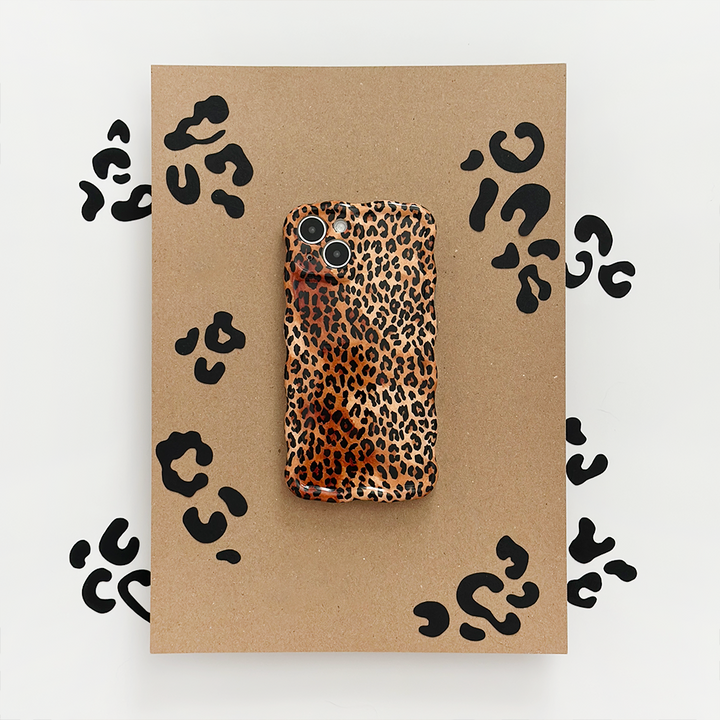 Wavy Phone Case - Leopard