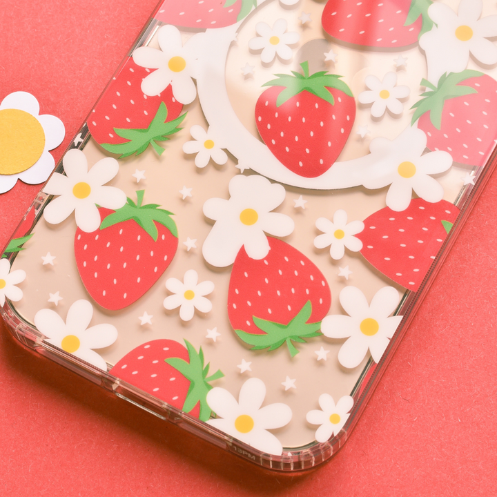 Clear MagSafe® Phone Case - Berry Cute Strawberry