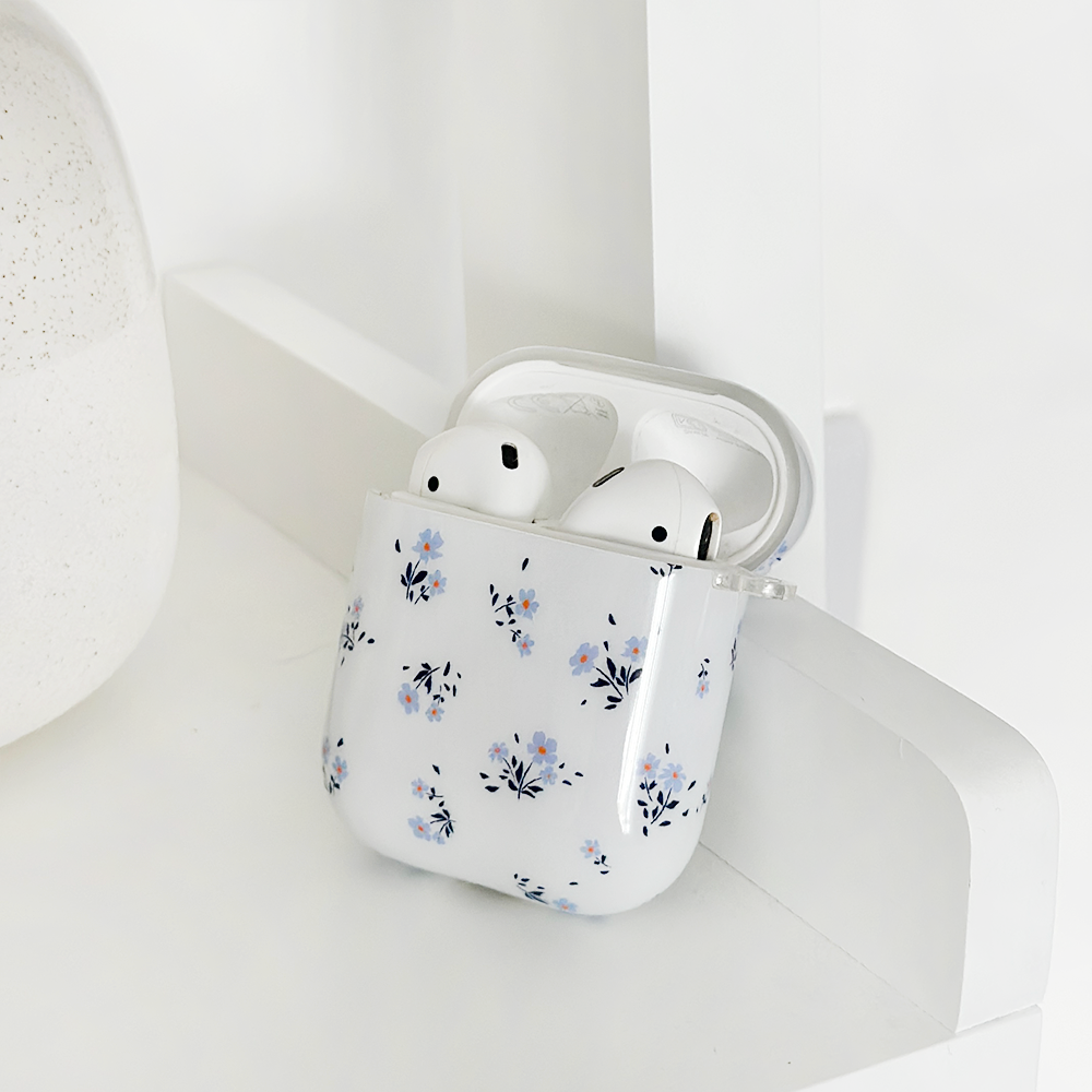 Airpods Case - Ditsy Floral Periwinkle