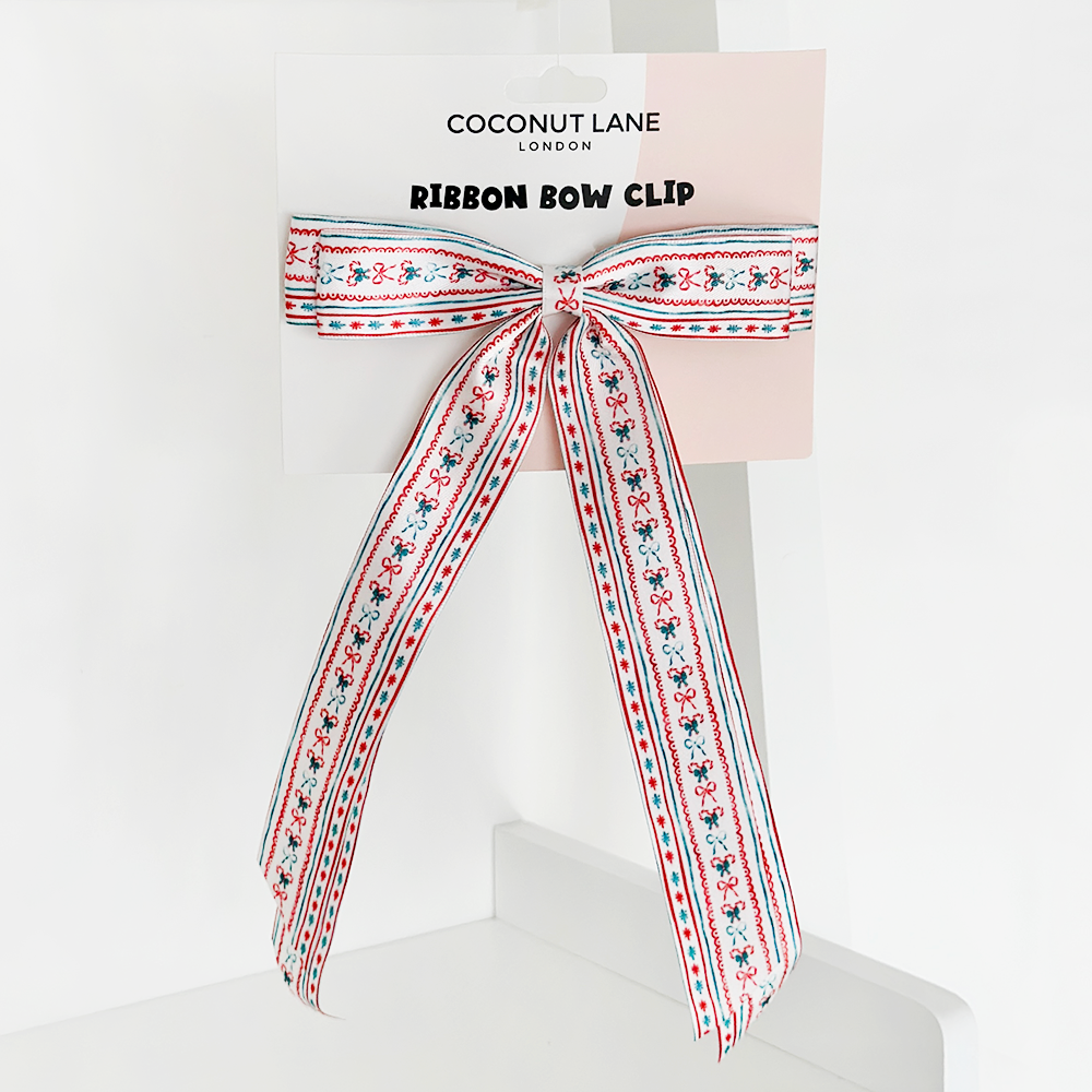 Ribbon Bow Clip - Let It Bow