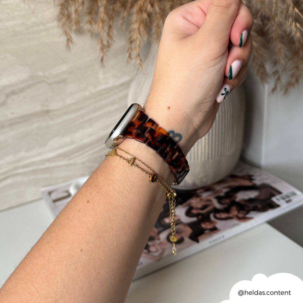 NEW - Slim Luxe Tortoiseshell Apple Watch Strap