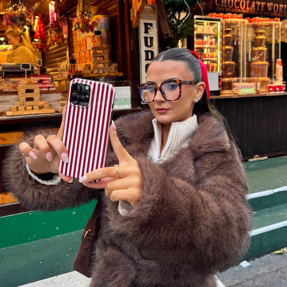 Tough MagSafe® Phone Case - Cherry Red Stripes