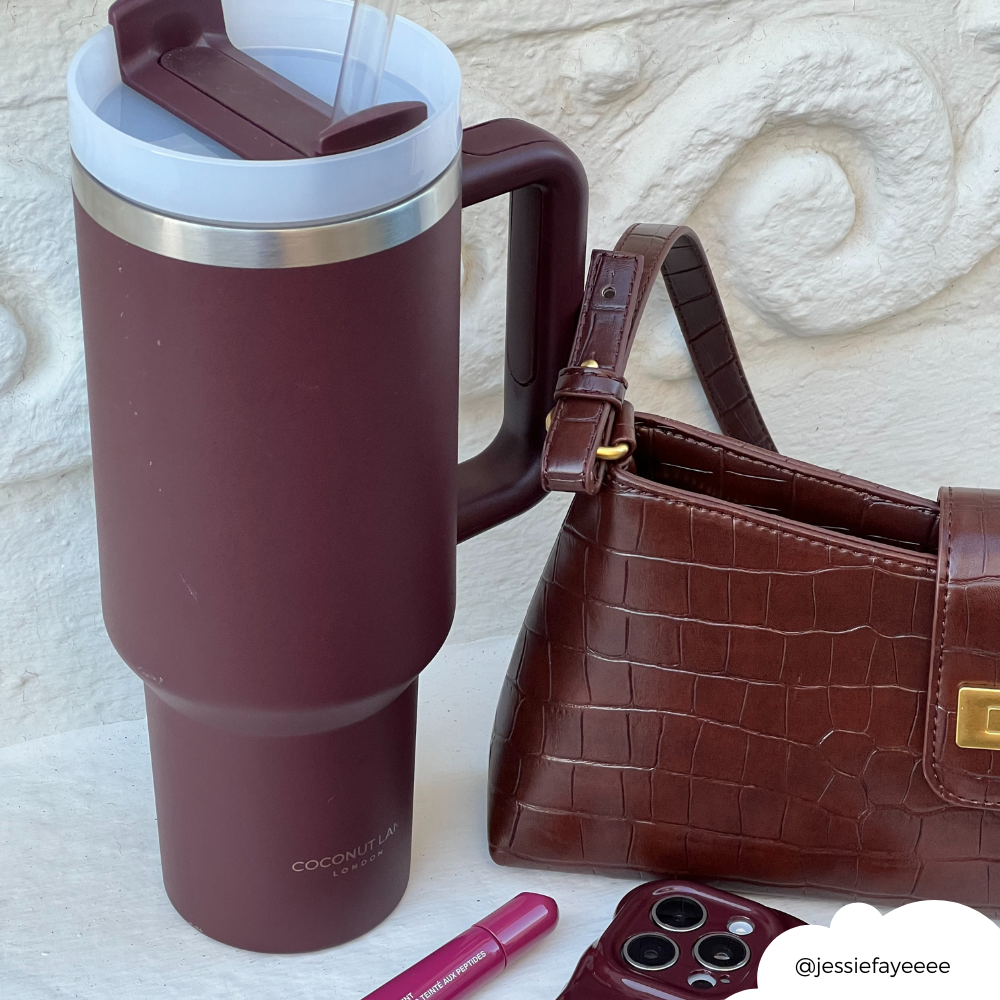 Stainless Steel Tumbler - Burgundy