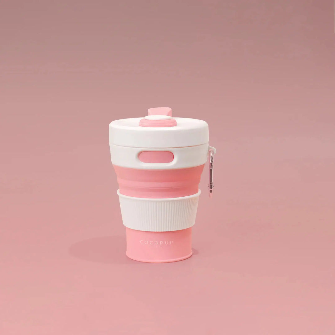 Collapsible Coffee Cup by Cocopup - Pink